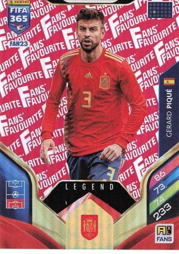 FAN23 (rot) Gerard Pique (Spain) - Legend (PF365AXL26)