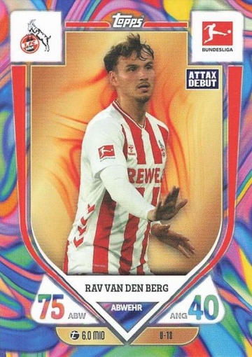 U-18 Rav van den Berg (1. FC Köln) MA Debut ( MABL25/26 )