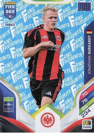 FAN62 (blau) Jonathan Burkardt (Eintracht Frankfurt) (PF365AXL26)