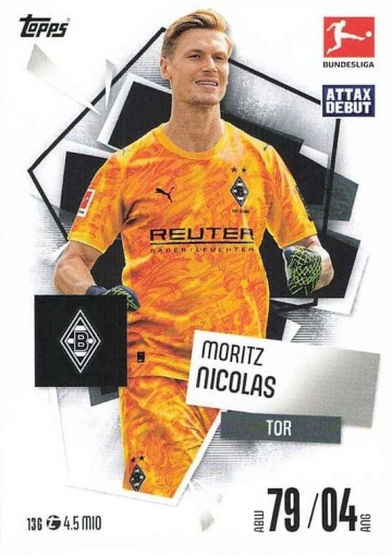 136 Moritz Nicolas MA Debut ( MABL25/26 )