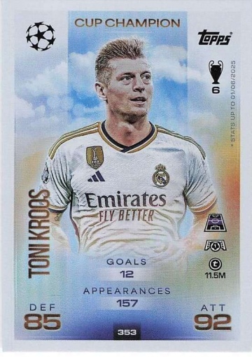 353 Toni Kroos (Real Madrid C.F.) ( MACL25/26 )