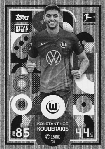 378 Konstantinos Koulierakis (VfL Wolfsburg) MA Debut ( MABL25/26 )