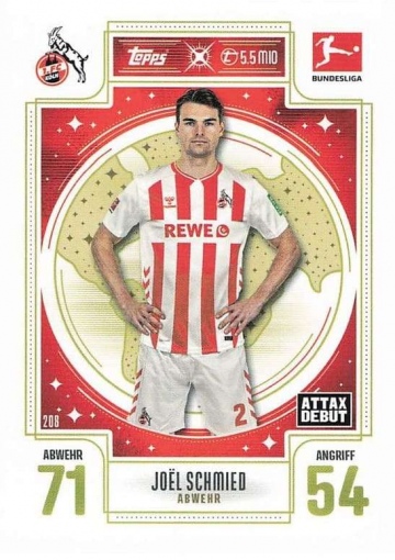 208 Joël Schmied (1. FC Köln) MA Debut ( MABL25/26 )