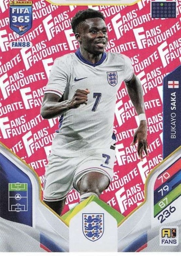 FAN88 (rot) Bukayo Saka (England) (PF365AXL26)