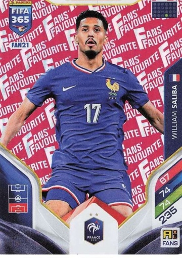 FAN21 (rot) William Saliba (France) (PF365AXL26)