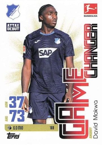 189 David Mokwa (TSG 1899 Hoffenheim) MA Debut ( MABL25/26 )