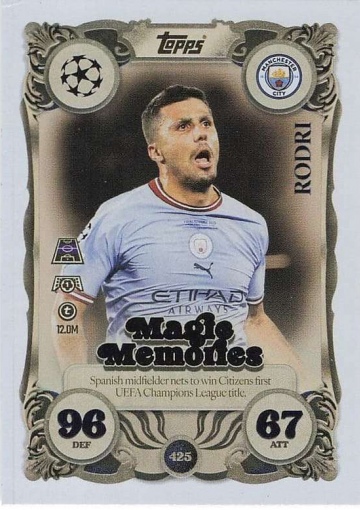 425 Rodri (Manchester City) ( MACL25/26 )