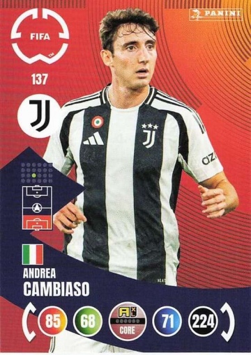 137.  Andrea Cambiaso (Juventus) (PAXLCWC25)