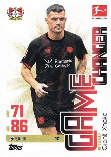 192 Granit Xhaka (Bayer 04 Leverkusen) ( MABL25/26 )