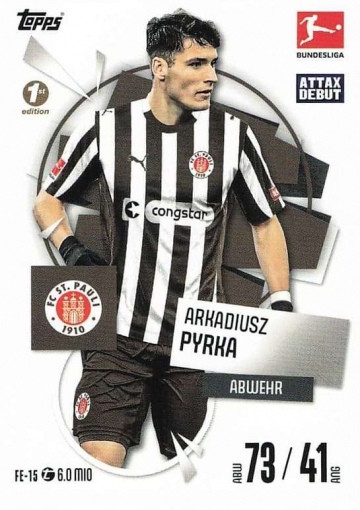 FE-15 Arkadiusz Pyrka (FC St. Pauli) 1st Edition MA Debut ( MABL25/26 )