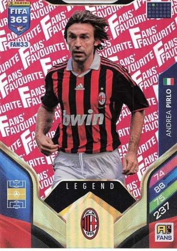 FAN33 (rot) Andrea Pirlo (AC Milan) - Legend (PF365AXL26)