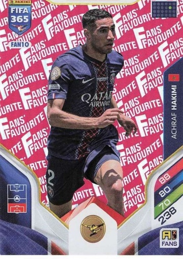 FAN10 (rot) Achraf Hakimi (Paris Saint-Germain) (PF365AXL26)