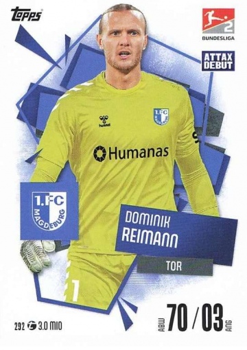 292 Dominik Reimann (1. FC Magdeburg) MA Debut ( MABL25/26 )