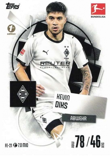 FE-21 Kevin Diks (Borussia Mönchengladbach) 1st Edition ( MABL25/26 )