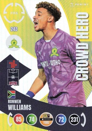 243.  Ronwen Williams (Mamelodi Sundowns)  -  Crowd Hero (PAXLCWC25)
