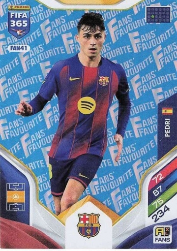 FAN41 (blau) Pedri (FC Barcelona) (PF365AXL26)