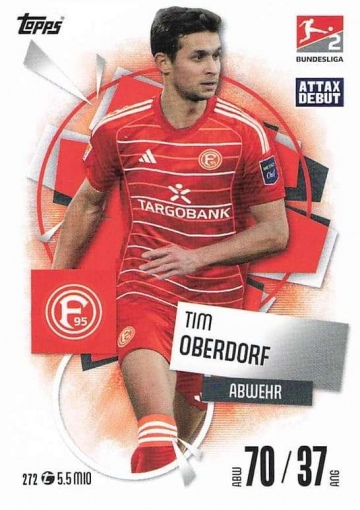 272 Tim Oberdorf (Fortuna Düsseldorf) MA Debut ( MABL25/26 )