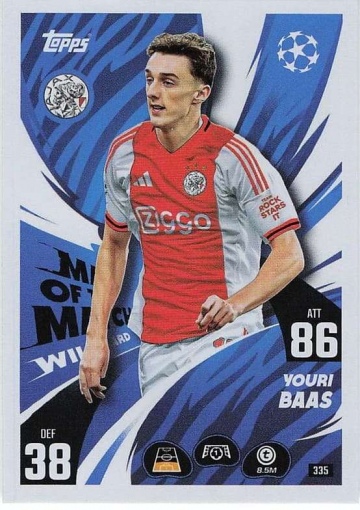 335 Youri Baas (AFC Ajax) ( MACL25/26 )