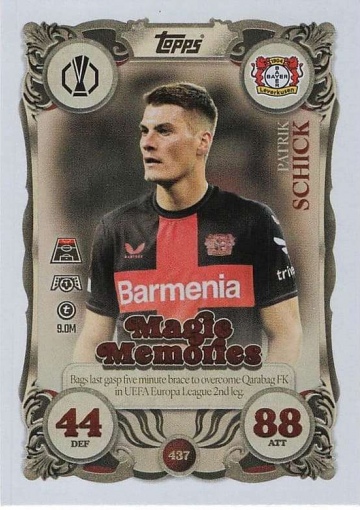 437 Patrik Schick (Bayer 04 Leverkusen) ( MACL25/26 )