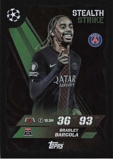 454 Bradley Barcola (Paris Saint-Germain) ( MACL25/26 )