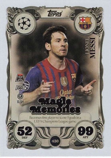 430 Lionel Messi (FC Barcelona) ( MACL25/26 )