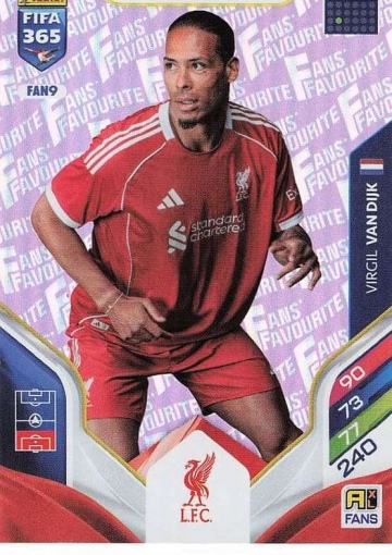 FAN9 (pink) Virgil van Dijk (Liverpool FC) (PF365AXL26)