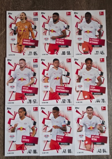 Basis Karten RB Leipzig ( 109 - 117 ) ( MABL25/26 )