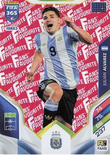 FAN83 (rot) Julián Álvarez (Argentina) (PF365AXL26)