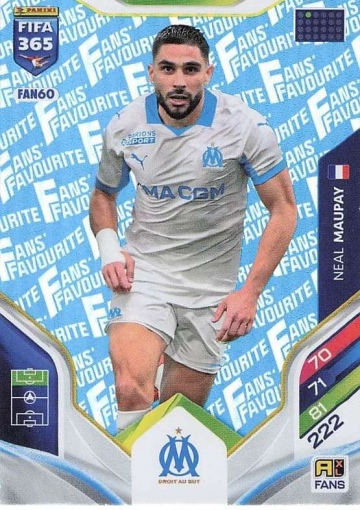 FAN60 (blau) Neal Maupay (Olympique de Marseille) (PF365AXL26)