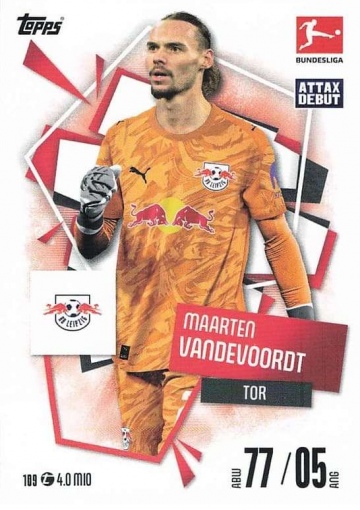 109 Maarten Vandevoordt MA Debut ( MABL25/26 )