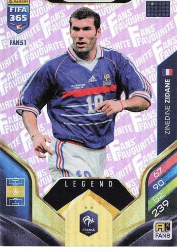 FAN51 (pink) Zinédine Zidane (France) - Legend (PF365AXL26)