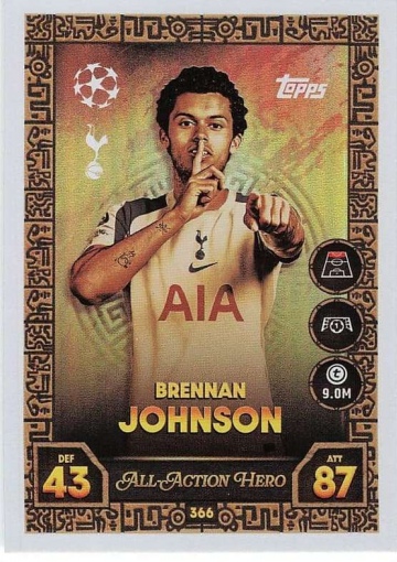 366 Brennan Johnson (Tottenham Hotspur) ( MACL25/26 )