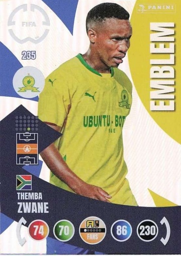 235.  Emblem / Themba Zwane (Mamelodi Sundowns) (PAXLCWC25)