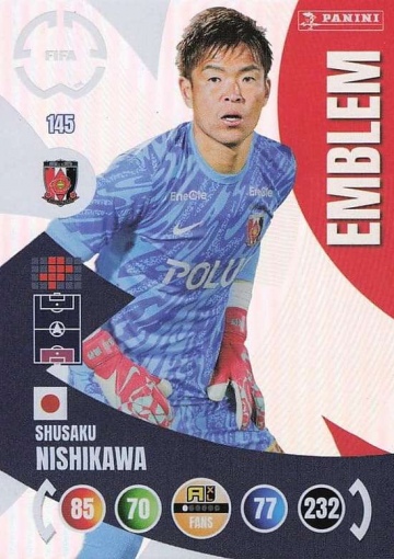 145.  Emblem / Shusaku Nishikawa (Urawa Red Diamonds) (PAXLCWC25)