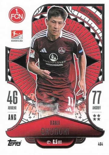 464 Kanji Okunuki (1. FC Nürnberg) ( MABL24/25 )