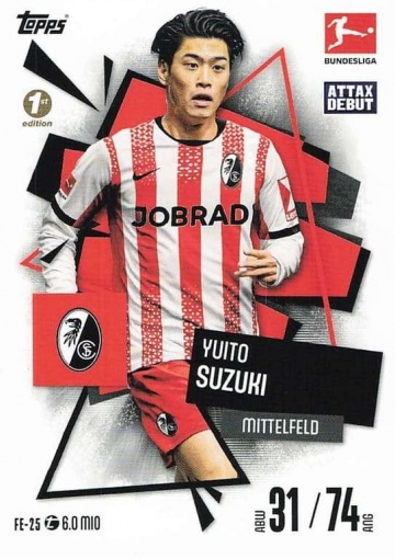 FE-25 Yuito Suzuki (SC Freiburg) 1st Edition MA Debut ( MABL25/26 )
