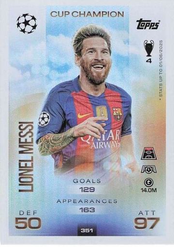 351 Lionel Messi (FC Barcelona) ( MACL25/26 )