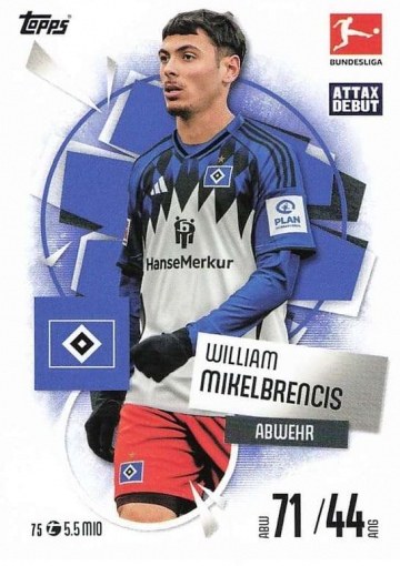 075 William Mikelbrencis  MA Debut ( MABL25/26 )