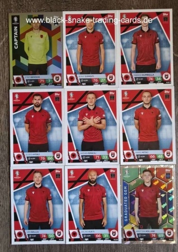 Komplettes Team Albanien ( Alle 18 )