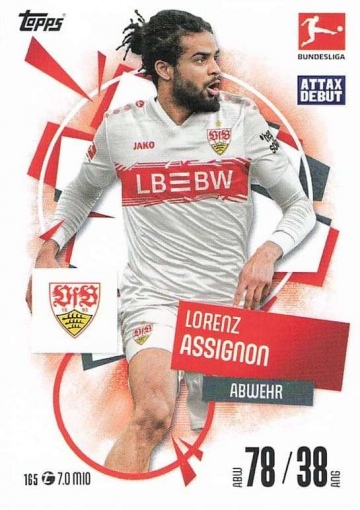 165 Lorenz Assignon MA Debut ( MABL25/26 )