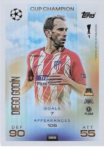 355 Diego Gódin (Atlético de Madrid) ( MACL25/26 )