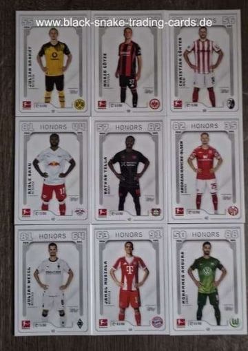 Alle 9 Honors ( 397 - 405 ) ( MABL25/26 )