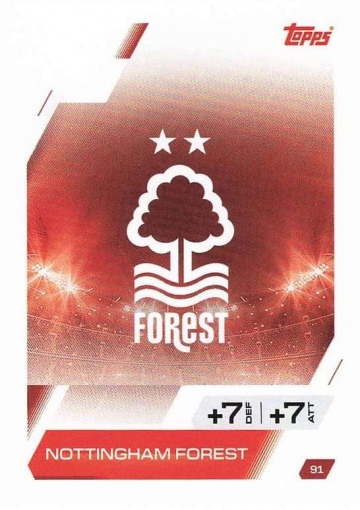 091 Club Logo Nottingham Forest FC ( MACL25/26 )