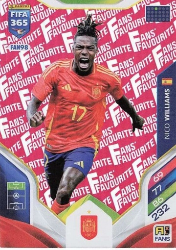 FAN98 (rot) Nico Williams (Spain) (PF365AXL26)