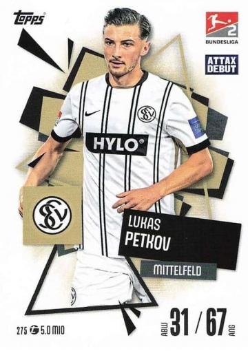 275 Lukas Petkov (SV Elversberg) MA Debut ( MABL25/26 )