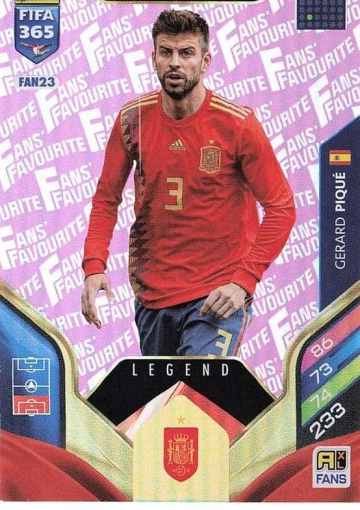 FAN23 (pink) Gerard Pique (Spain) - Legend (PF365AXL26)