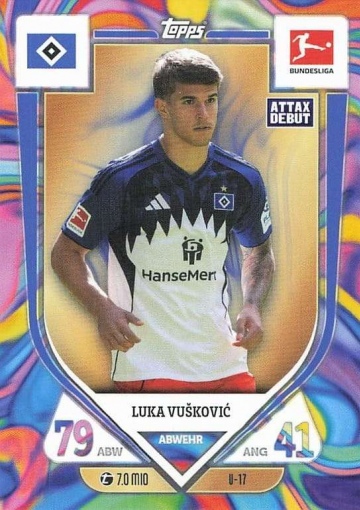 U-17 Luka Vušković (Hamburger SV) MA Debut ( MABL25/26 )
