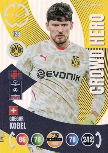 126.  Gregor Kobel (Borussia Dortmund)  -  Crowd Hero (PAXLCWC25)