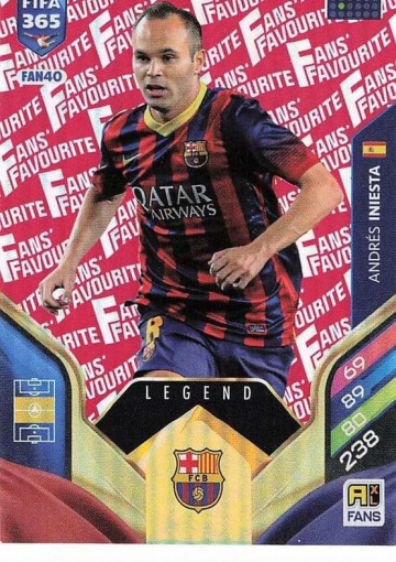 FAN40 (rot) Andrés Iniesta (FC Barcelona) - Legend (PF365AXL26)