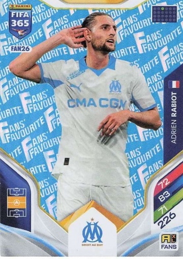 FAN26 (blau) Adrien Rabiot (Olympique de Marseille) (PF365AXL26)
